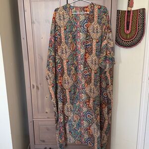 Boho dusted kimono layering cover flowy top